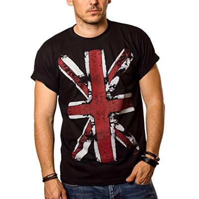 Makaya T-Shirt Drapeau Anglais Homme Union Jack Vintage Noir S-XXXL - Publicité Makaya T-Shirt Drapeau Anglais Homme Union Jack Vintage Noir S-XXXL - Publicité