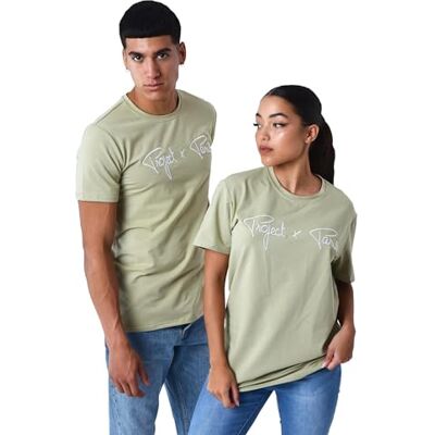 Project X Paris T-Shirt pour Homme, Kaki, XS - Publicité Project X Paris T-Shirt pour Homme, Kaki, XS - Publicité