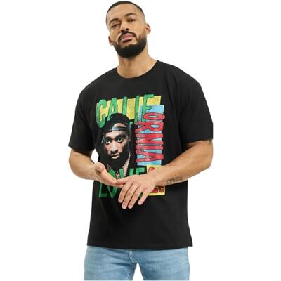 Mister Tee Tupac California Love T-Shirt rétro surdimensionné pour Homme - Publicité Mister Tee Tupac California Love T-Shirt rétro surdimensionné pour Homme - Publicité
