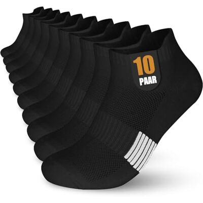 Libella 10 Paires Soquettes Hommes 39-42 Coton Chaussettes Homme 39-42 noir, 10 Paires de Chaussettes de Sport Courtes en Coton Chaussette Basses Respirantes pour la Course Noir - Publicité Libella 10 Paires Soquettes Hommes 39-42 Coton Chaussettes Homme 39-42 noir, 10 Paires de Chaussettes de Sport Courtes en Coton Chaussette Basses Respirantes pour la Course Noir - Publicité