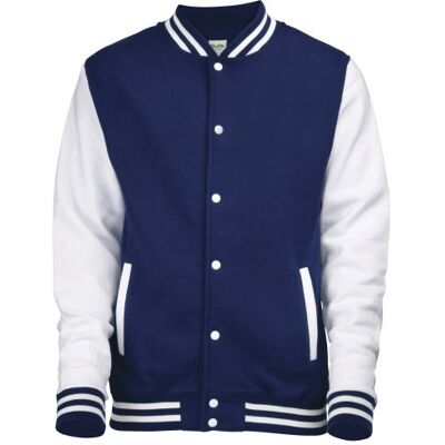 Awdis Veste Homme (XL) (Bleu marine/Blanc) - Publicité Awdis Veste Homme (XL) (Bleu marine/Blanc) - Publicité