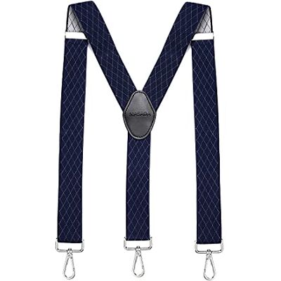MASADA Bretelles pour hommes Mousqueton robustes 3,5 cm de large jusqu'à 195 cm de hauteur - Publicité MASADA Bretelles pour hommes Mousqueton robustes 3,5 cm de large jusqu'à 195 cm de hauteur - Publicité