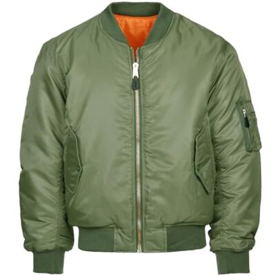 Fostex Garments Veste Bomber Aviation Ma-1 Bleu - Publicité Fostex Garments Veste Bomber Aviation Ma-1 Bleu - Publicité