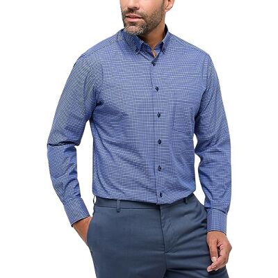 ETERNA Homme Chemise en Popeline Modern FIT 1/1 Bleu foncé 42_H_1/1 - Publicité ETERNA Homme Chemise en Popeline Modern FIT 1/1 Bleu foncé 42_H_1/1 - Publicité