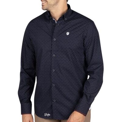 Shilton Chemise Liberty Heritage Homme XXL/Navy - Publicité Shilton Chemise Liberty Heritage Homme XXL/Navy - Publicité