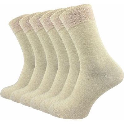 GAWILO Chaussettes confort homme & femme (6 paires) Coton peigné doux – sans couture – bord confort Résistantes & respirantes – idéales business & usage quotidien (beige, 47-50) - Publicité GAWILO Chaussettes confort homme & femme (6 paires) Coton peigné doux – sans couture – bord confort Résistantes & respirantes – idéales business & usage quotidien (beige, 47-50) - Publicité