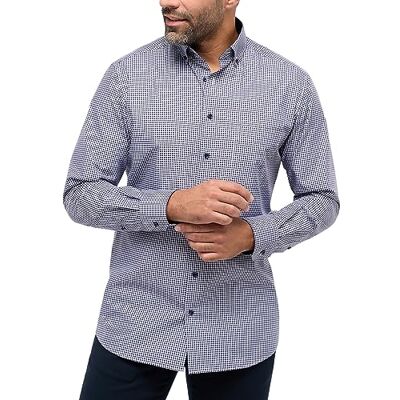 ETERNA Homme Chemise en Popeline Modern FIT 1/1 Bleu Marine 43_H_1/1 - Publicité ETERNA Homme Chemise en Popeline Modern FIT 1/1 Bleu Marine 43_H_1/1 - Publicité