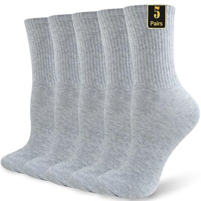 Wamicu Chaussettes Homme 5 Paires Chaussettes de Sport en Coton Peigné Respirantes, Pour Tennis Running et Aux Loisirs, EU 47-50 - Publicité Wamicu Chaussettes Homme 5 Paires Chaussettes de Sport en Coton Peigné Respirantes, Pour Tennis Running et Aux Loisirs, EU 47-50 - Publicité