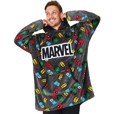 Marvel Pull Plaid Homme, Sweat Oversize en Polaire Avengers - Publicité Marvel Pull Plaid Homme, Sweat Oversize en Polaire Avengers - Publicité
