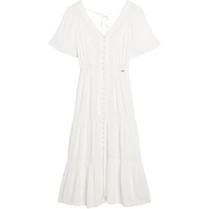 Superdry Robe midi brodée pour femme, blanc cassé, 40 - Publicité Superdry Robe midi brodée pour femme, blanc cassé, 40 - Publicité