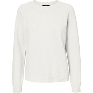 Vero Moda VMDOFFYSHINE LS REP Noos Blouse à col Rond, Blanc Neige/détails : Lurex argenté, S - Publicité Vero Moda VMDOFFYSHINE LS REP Noos Blouse à col Rond, Blanc Neige/détails : Lurex argenté, S - Publicité