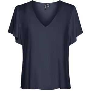 Vero Moda Neck Vmeasy Joy Blouse à col en V SS WVN GA, Blazer Bleu Marine, M Femmes - Publicité Vero Moda Neck Vmeasy Joy Blouse à col en V SS WVN GA, Blazer Bleu Marine, M Femmes - Publicité