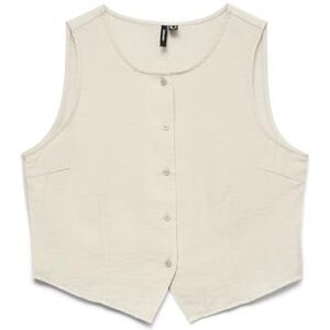 Vero Moda Vmathena WVN Manteau à col en V pour femme Taille S/L, Crème, XS - Publicité Vero Moda Vmathena WVN Manteau à col en V pour femme Taille S/L, Crème, XS - Publicité
