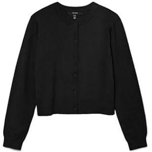 Vero Moda Vmvicky Noos Cardigan à col Rond avec Bouton, Noir, XS - Publicité Vero Moda Vmvicky Noos Cardigan à col Rond avec Bouton, Noir, XS - Publicité
