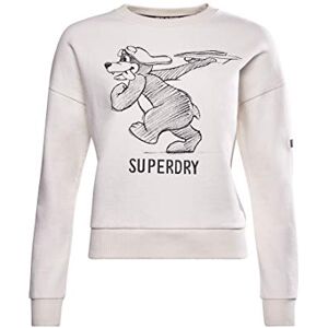 Superdry Sweat-Shirt Militaire Narrative pour Femme., Bone Nordique., 38 - Publicité Superdry Sweat-Shirt Militaire Narrative pour Femme., Bone Nordique., 38 - Publicité