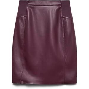 Vero Moda Coated Skirt Vmbuttersia Noos Jupe enduite HW, Vin, XS Femmes - Publicité Vero Moda Coated Skirt Vmbuttersia Noos Jupe enduite HW, Vin, XS Femmes - Publicité