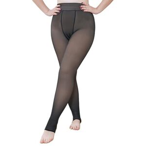 LDOZ Collants pour Femmes, Effet Transparent, Taille Haute, épais, Thermiques, 320 g/m², conviennent aux Personnes pesant Entre 50 et 100 kg.(Black,XXXX-Large) - Publicité LDOZ Collants pour Femmes, Effet Transparent, Taille Haute, épais, Thermiques, 320 g/m², conviennent aux Personnes pesant Entre 50 et 100 kg.(Black,XXXX-Large) - Publicité