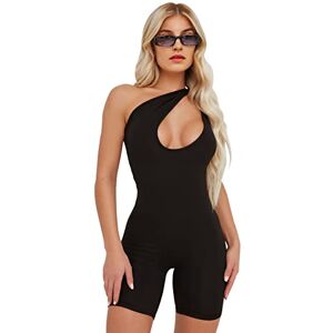 QKEPCY Combinaison Femme Été Asymétrique Une Épaule Combishort Moulant Ensemble Sport chic Body Stretch Col V Shorts Élégant Rompers Soirée Clubwear - Publicité QKEPCY Combinaison Femme Été Asymétrique Une Épaule Combishort Moulant Ensemble Sport chic Body Stretch Col V Shorts Élégant Rompers Soirée Clubwear - Publicité