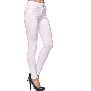 Elara Pantalon Femmes Stretch Skinny Fit Jegging Chunkyrayan H13 White 34 (XS) - Publicité Elara Pantalon Femmes Stretch Skinny Fit Jegging Chunkyrayan H13 White 34 (XS) - Publicité