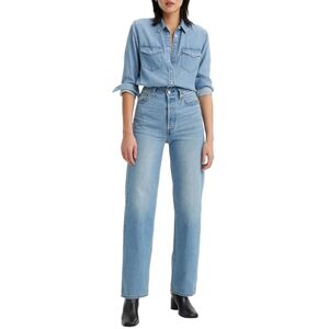 Levis Femme Ribcage Straight Ankle, Light Indigo Worn In, 28W / 29L - Publicité Levis Femme Ribcage Straight Ankle, Light Indigo Worn In, 28W / 29L - Publicité
