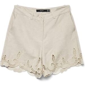 Vero Moda Vmsoffie MW Embroidery Long Shorts brodé, Bouleau, 34 Femme - Publicité Vero Moda Vmsoffie MW Embroidery Long Shorts brodé, Bouleau, 34 Femme - Publicité