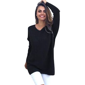Pengniao Pull Femme Col V Oversize Tricot Grosse Maille Chandail Large Manche Longue Chaud Loose Ample Hiver Sweater Chic Noir L - Publicité Pengniao Pull Femme Col V Oversize Tricot Grosse Maille Chandail Large Manche Longue Chaud Loose Ample Hiver Sweater Chic Noir L - Publicité