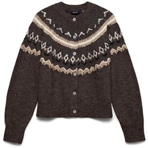 Vero Moda O-Neck Nordic Cardigan Vmtammy Gilet Nordique LS à col Rond GA, Gâteau Chocolat, M Femme - Publicité Vero Moda O-Neck Nordic Cardigan Vmtammy Gilet Nordique LS à col Rond GA, Gâteau Chocolat, M Femme - Publicité