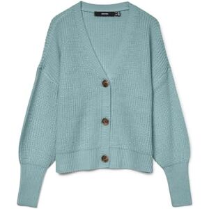 Vero Moda Vmlea Noos Cardigan à col en V et Poignets, Gris Brumeux, XL - Publicité Vero Moda Vmlea Noos Cardigan à col en V et Poignets, Gris Brumeux, XL - Publicité