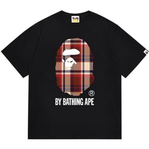 FDTURES 24ss Couples Chic Casual BAP Monkey Head Petit Singe Camouflage Col Rond Pull Ample T Shirt À Manches Courtes-color4 L - Publicité FDTURES 24ss Couples Chic Casual BAP Monkey Head Petit Singe Camouflage Col Rond Pull Ample T Shirt À Manches Courtes-color4 L - Publicité