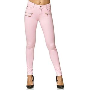 Elara Pantalon Femme Stretch Skinny Fit Jegging Chunkyrayan H86-12 Rosa 44 (XXL) - Publicité Elara Pantalon Femme Stretch Skinny Fit Jegging Chunkyrayan H86-12 Rosa 44 (XXL) - Publicité