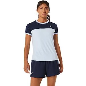 Asics 2042A262-408 Women Court SS Top Sweatshirt Femme Soft Sky/Midnight Taille XS - Publicité