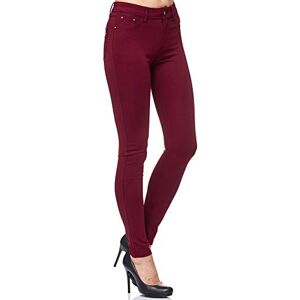 Elara Pantalon Femmes Stretch Skinny Fit Jegging Chunkyrayan H23 Wine 50 - Publicité Elara Pantalon Femmes Stretch Skinny Fit Jegging Chunkyrayan H23 Wine 50 - Publicité