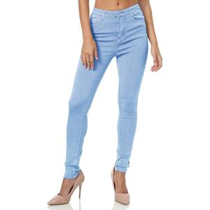 Gloop Pantalon en jean stretch pour femme, coupe skinny Jegging, jean skinny avec effet push-up, taille haute, bleu clair, M - Publicité Gloop Pantalon en jean stretch pour femme, coupe skinny Jegging, jean skinny avec effet push-up, taille haute, bleu clair, M - Publicité