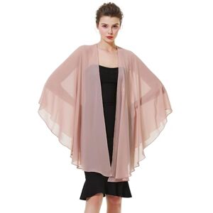 BEAUTELICATE Femme Étole Châle Elégant Foulard Boléro Cape en Mousseline de Soie Pour Robe de Soirée Mariage Mariée Cérémonie(Rose Pêche, Taille Unique) - Publicité BEAUTELICATE Femme Étole Châle Elégant Foulard Boléro Cape en Mousseline de Soie Pour Robe de Soirée Mariage Mariée Cérémonie(Rose Pêche, Taille Unique) - Publicité
