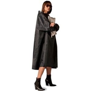 Rainkiss Poncho de pluie imperméable femme – Léger & respirant – Taille unique – 100% polyester recyclé – Sans PFAS – Motif camouflage noir - Publicité Rainkiss Poncho de pluie imperméable femme – Léger & respirant – Taille unique – 100% polyester recyclé – Sans PFAS – Motif camouflage noir - Publicité