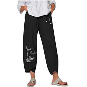 Kanpola Damen Sweatshirts Kanpola Pantalon d'été en lin pour femme Grandes tailles Pantalon de loisirs avec poches Pantalon de jogging ample confortable Pantalon de yoga sarouel Noir W50 - Publicité Kanpola Damen Sweatshirts Kanpola Pantalon d'été en lin pour femme Grandes tailles Pantalon de loisirs avec poches Pantalon de jogging ample confortable Pantalon de yoga sarouel Noir W50 - Publicité