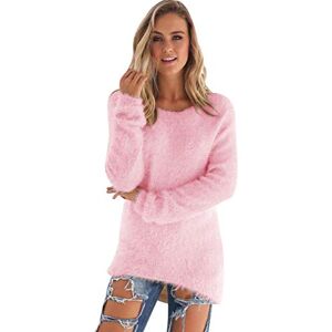 Pengniao Pull Long Maille Femme Oversize Pull Mohair Col Rond Femme Chandail Femme Large Tricot Pull Grosse Maille Manche Longue Femme Chaud Loose Ample Hiver Chandails Grosses Mailles Sweater Femme Rose L - Publicité Pengniao Pull Long Maille Femme Oversize Pull Mohair Col Rond Femme Chandail Femme Large Tricot Pull Grosse Maille Manche Longue Femme Chaud Loose Ample Hiver Chandails Grosses Mailles Sweater Femme Rose L - Publicité