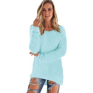 Pengniao Pull Long Maille Femme Oversize Pull Mohair Col Rond Femme Chandail Femme Large Tricot Pull Grosse Maille Manche Longue Femme Chaud Loose Ample Hiver Chandails Grosses Mailles Sweater Femme Bleu L - Publicité Pengniao Pull Long Maille Femme Oversize Pull Mohair Col Rond Femme Chandail Femme Large Tricot Pull Grosse Maille Manche Longue Femme Chaud Loose Ample Hiver Chandails Grosses Mailles Sweater Femme Bleu L - Publicité