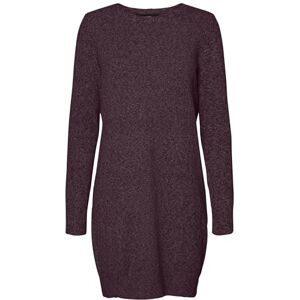 Vero Moda VMDOFFY Mini Robe en Tricot chiné, à Manches Longues, col Rond, Coupe Droite, Courte, Basique, Longueur Cuisse, Winetasting/détail : w. Noir mélangé, XL - Publicité Vero Moda VMDOFFY Mini Robe en Tricot chiné, à Manches Longues, col Rond, Coupe Droite, Courte, Basique, Longueur Cuisse, Winetasting/détail : w. Noir mélangé, XL - Publicité