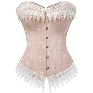 Jutrisujo corset bustier pour femme corset guêpière sexy style gothique corsage top matelas grande tailles Poudre M - Publicité Jutrisujo corset bustier pour femme corset guêpière sexy style gothique corsage top matelas grande tailles Poudre M - Publicité