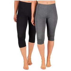 SES Pantalon Corsaire Femme Lot de 2 en Coton Noir/Anthracite chiné Tailles 58-60 / Legging 3/4 Femme Opaques/Corsaire Femme à la Coupe Parfaite/Legging Coton Femme - Publicité SES Pantalon Corsaire Femme Lot de 2 en Coton Noir/Anthracite chiné Tailles 58-60 / Legging 3/4 Femme Opaques/Corsaire Femme à la Coupe Parfaite/Legging Coton Femme - Publicité