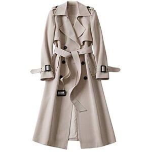 KaloKLU Manteau Long pour Femme avec Ceinture Élégant Longueur Genou Trench Coupe-Vent Veste de Transition avec Poches - Publicité KaloKLU Manteau Long pour Femme avec Ceinture Élégant Longueur Genou Trench Coupe-Vent Veste de Transition avec Poches - Publicité