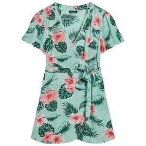 Superdry Mini robe portefeuille courte pour femme avec imprimé, Luna Rosé Menthe, 42 - Publicité Superdry Mini robe portefeuille courte pour femme avec imprimé, Luna Rosé Menthe, 42 - Publicité