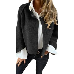 PNZLZIA Manteau en Laine à Manches Longues et col Rond pour Femme, Veste Cardigan en Cachemire Doux et Chaud, Manteau Court en mélange de Laine pour Femme (X-Large,Black) - Publicité PNZLZIA Manteau en Laine à Manches Longues et col Rond pour Femme, Veste Cardigan en Cachemire Doux et Chaud, Manteau Court en mélange de Laine pour Femme (X-Large,Black) - Publicité