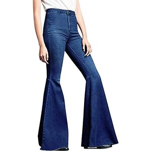Runstarshow Jean Patte Eléphant Femme Bootcut Pantalon Evasé Denim Pant Taille Haute Jambe Large avec Gland Fermeture Eclair Bouton Poches Elégant Chic à La Mode - Publicité Runstarshow Jean Patte Eléphant Femme Bootcut Pantalon Evasé Denim Pant Taille Haute Jambe Large avec Gland Fermeture Eclair Bouton Poches Elégant Chic à La Mode - Publicité
