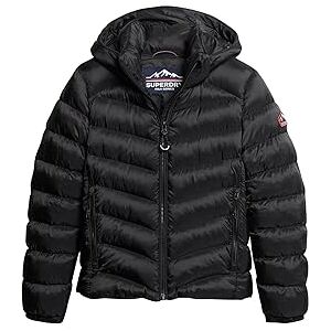 Superdry Hooded Fuji Padded Jacket Veste pour femme (lot de 1), Noir, 38 - Publicité Superdry Hooded Fuji Padded Jacket Veste pour femme (lot de 1), Noir, 38 - Publicité