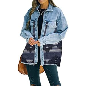 Sawmew Veste en Jean pour Femme Manteaux Assortis de Couleur Veste en Jean Brodée À Manches Longues pour Femmes Vestes en Jean Courtes Décontractées (Color : Dark Blue, Size : XL) - Publicité Sawmew Veste en Jean pour Femme Manteaux Assortis de Couleur Veste en Jean Brodée À Manches Longues pour Femmes Vestes en Jean Courtes Décontractées (Color : Dark Blue, Size : XL) - Publicité