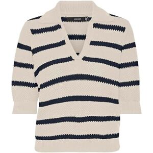 Vero Moda Pull en Tricot pour Femme, Bouleau/détail : Blazer Bleu Marine, XS - Publicité Vero Moda Pull en Tricot pour Femme, Bouleau/détail : Blazer Bleu Marine, XS - Publicité