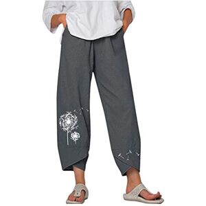 Kanpola Damen Sweatshirts Kanpola Pantalon d'été en lin pour femme Grandes tailles Pantalon de loisirs avec poches Pantalon de jogging ample confortable Pantalon de yoga sarouel Gris W42 - Publicité Kanpola Damen Sweatshirts Kanpola Pantalon d'été en lin pour femme Grandes tailles Pantalon de loisirs avec poches Pantalon de jogging ample confortable Pantalon de yoga sarouel Gris W42 - Publicité