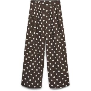 Vero Moda Wide Pants Vmroxy Hw WVN Exp Pantalon Large, Chocolat rasé, M Femmes - Publicité Vero Moda Wide Pants Vmroxy Hw WVN Exp Pantalon Large, Chocolat rasé, M Femmes - Publicité